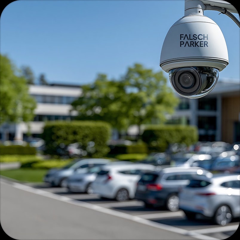 CCTV technician installing a camera on a building