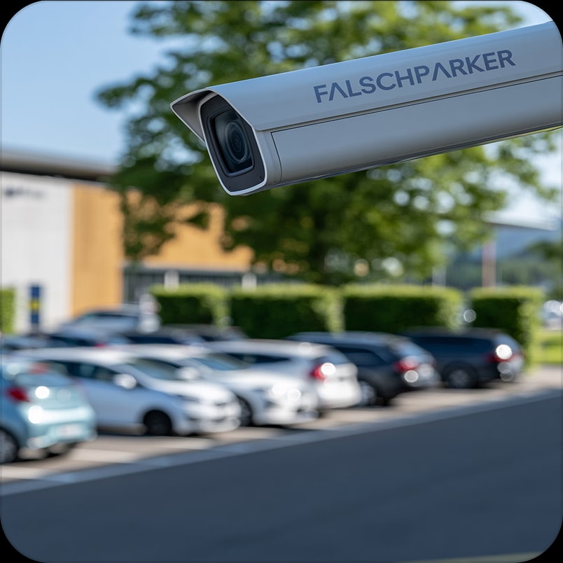 CCTV camera with automatic licence-plate recognition