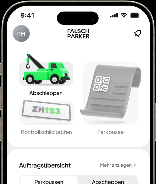 FalschParker App: Kennzeichen des Falschparkers scannen