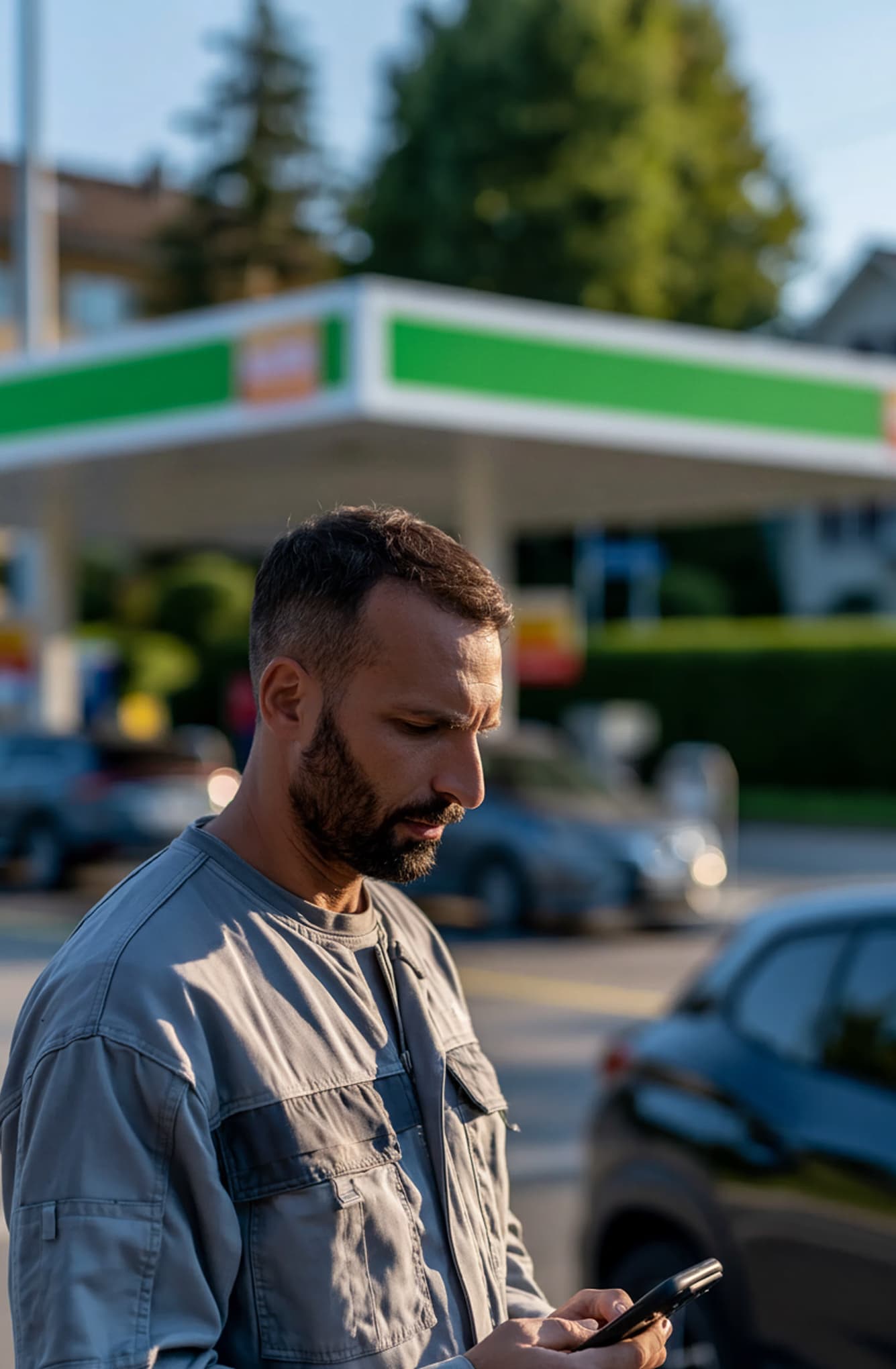 Stapel unbezahlter Tankbelege